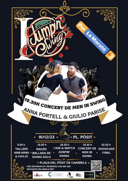 Cambrils acollirà el festival de ball solidari JUMPIN’ SWING a favor de la Marató de Tv3.