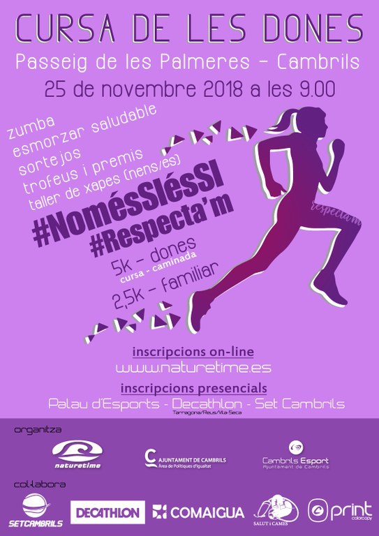 Cambrils corre contra la violència masclista.