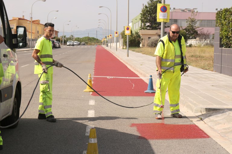 Cambrils crea un nou tram de carril bici coincidint amb la Setmana de la Mobilitat Sostenible i Segura .