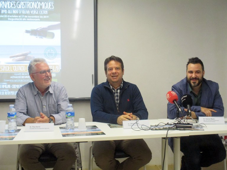 Cambrils presenta les Jornades Gastronòmiques amb Oli Nou d’Oliva Verge Extra .