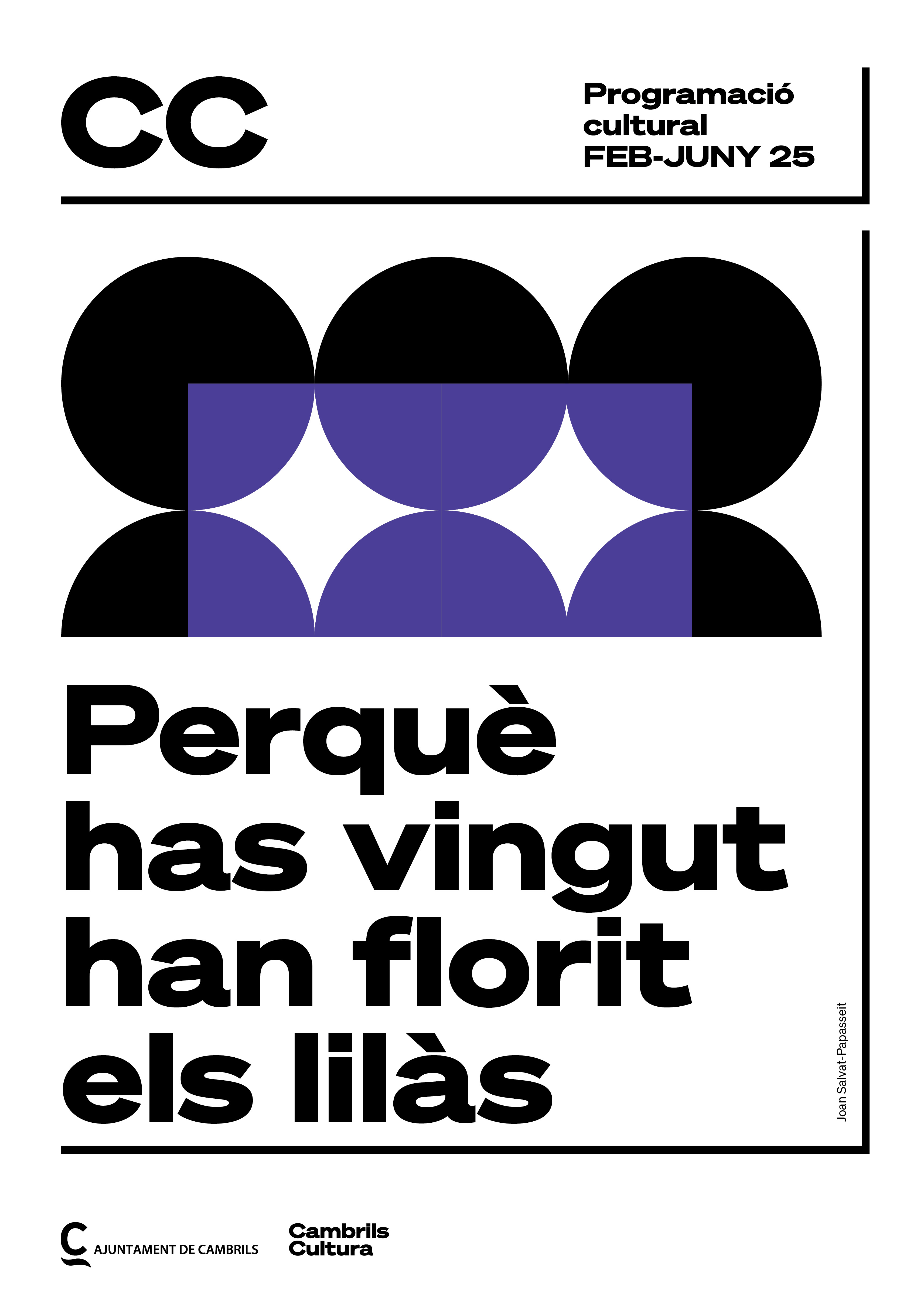 Portada de la programació cultural de primavera