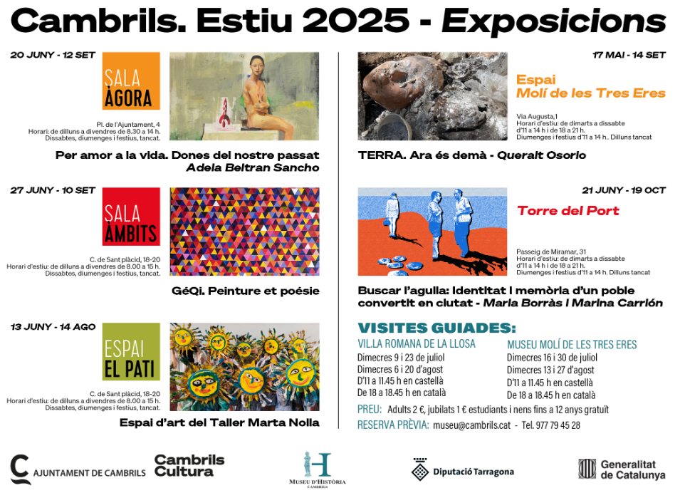 Calendari d'exposicions de l'estiu