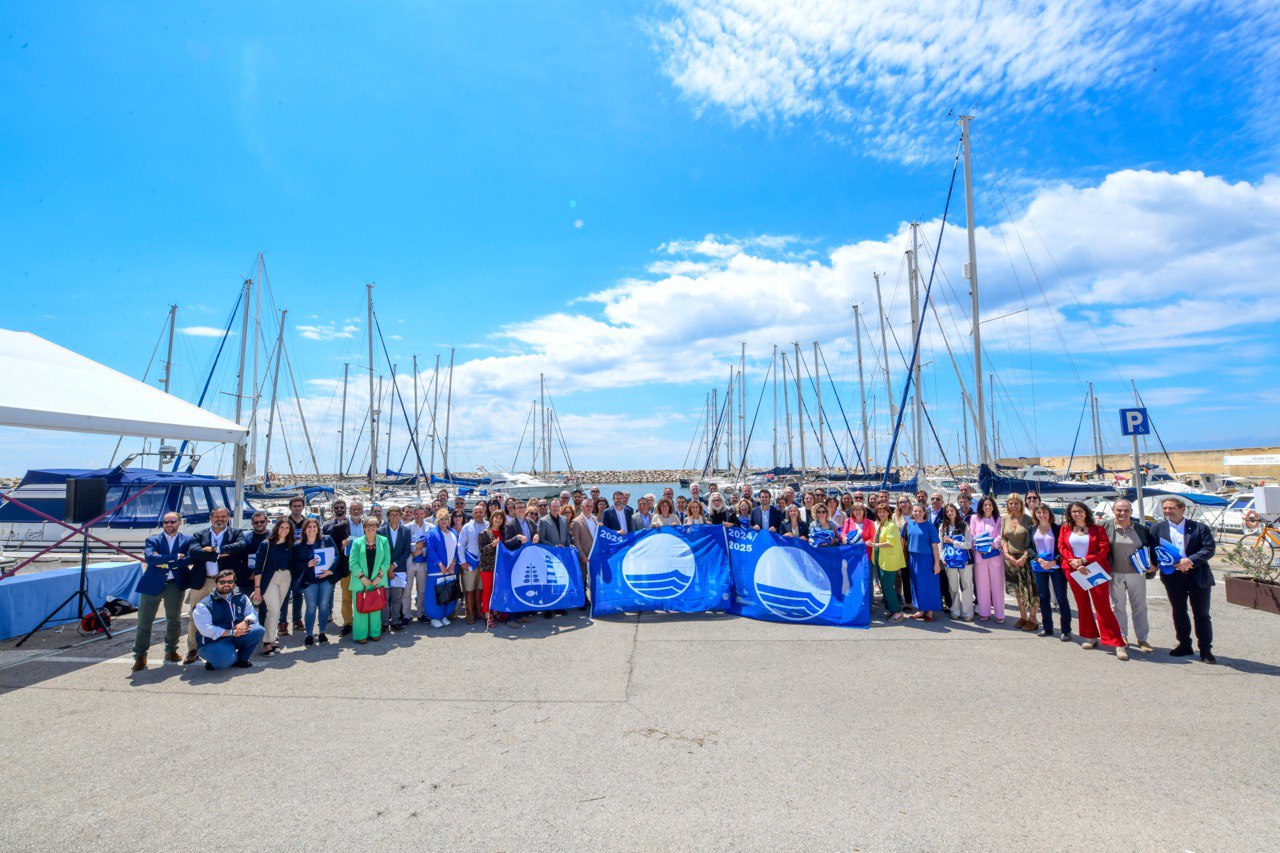 Foto de grup del lliurament de Banderes Blaves