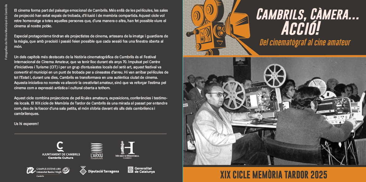 Programa del Cicle de Memòria de Tardor