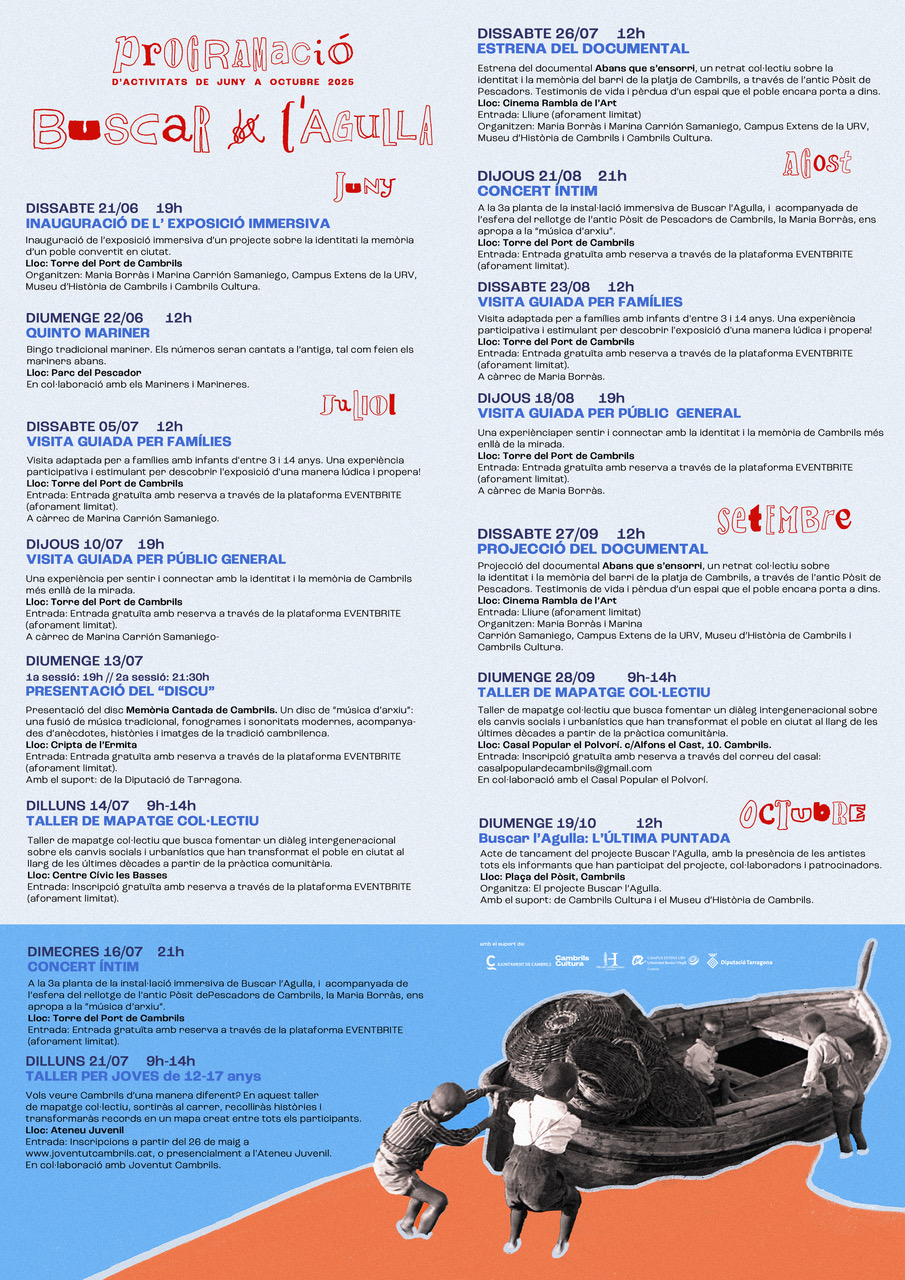 Programa d'activitats de Buscar l'Agulla