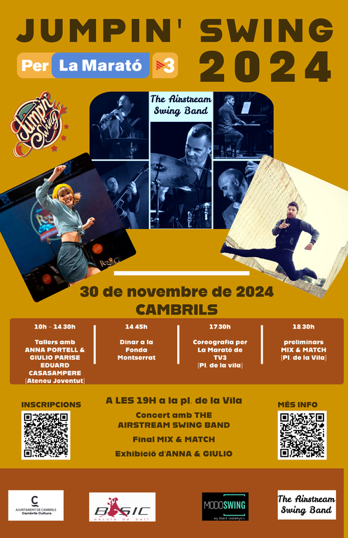 El swing fa un salt solidari a Cambrils amb el I Jumpin Swing per La Marató.