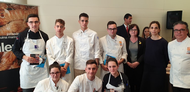 Ezequiel Álvarez i Gal·la Pipó guanyen el concurs de cuina jove de les Jornades de la Galera de Cambrils.