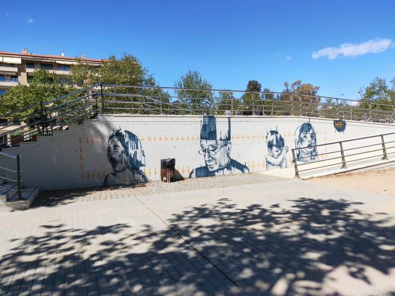 L’Ajuntament de Cambrils lamenta l’acte de vandàlic contra un dels murals de la Galeria Urbana .