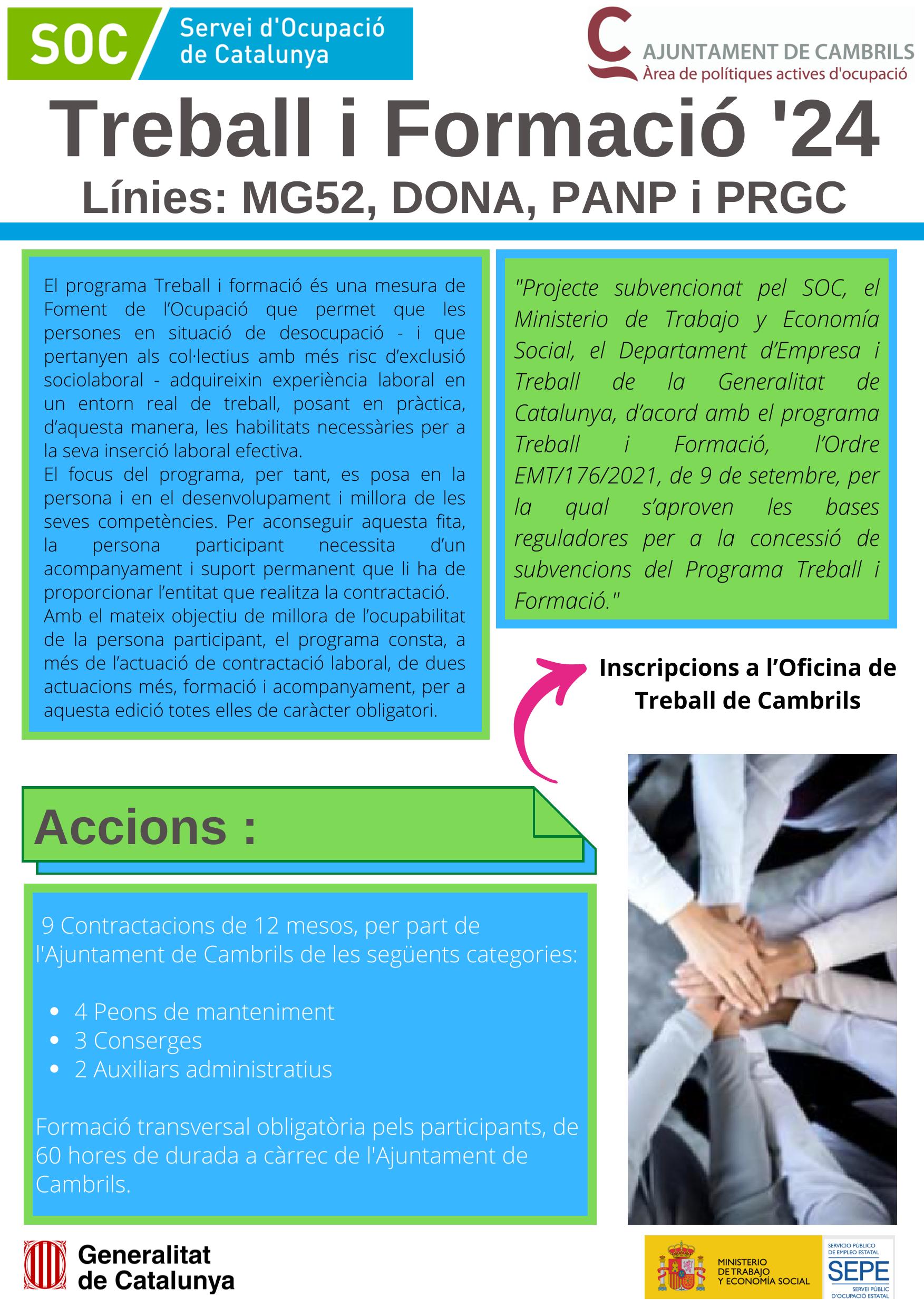 Programa Formació i Treball