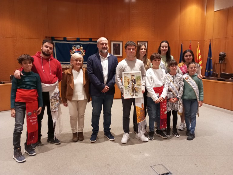 L’Ajuntament rep l’Hereu de Cambrils després d’haver estat proclamat Hereu de Tarragona.
