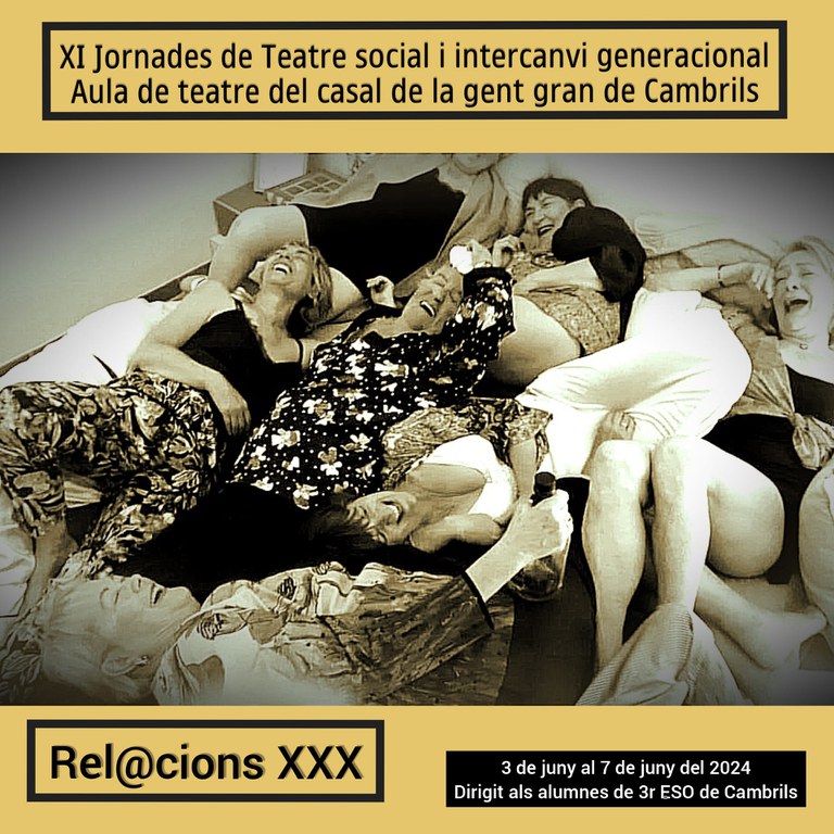 Jornades d’intercanvi generacional i teatre social de Cambrils