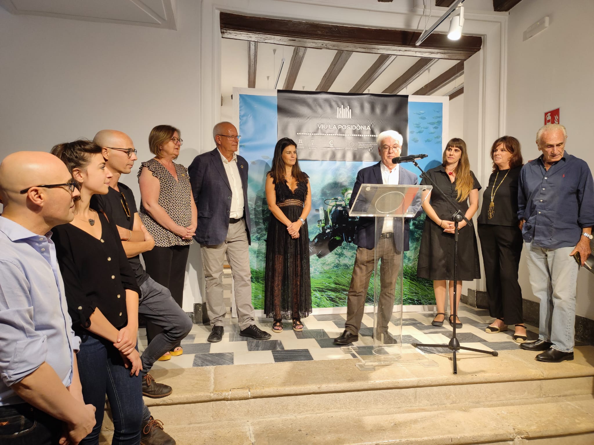Inauguració de l'exposició "L'art de la posidònia" a Dénia