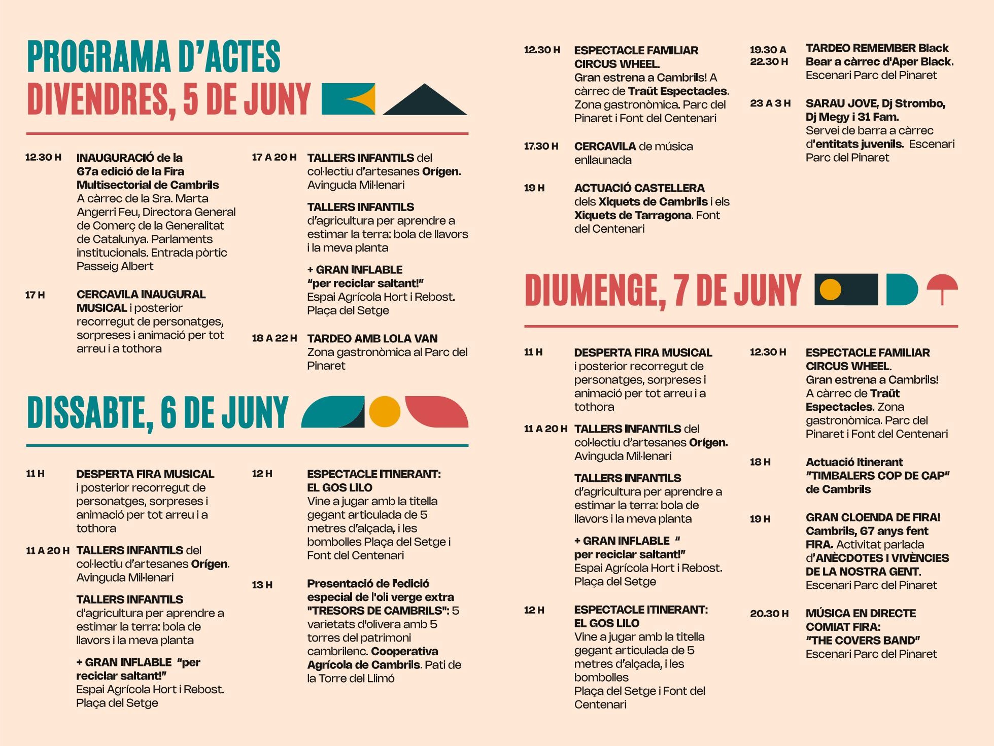 Programa de la Fira