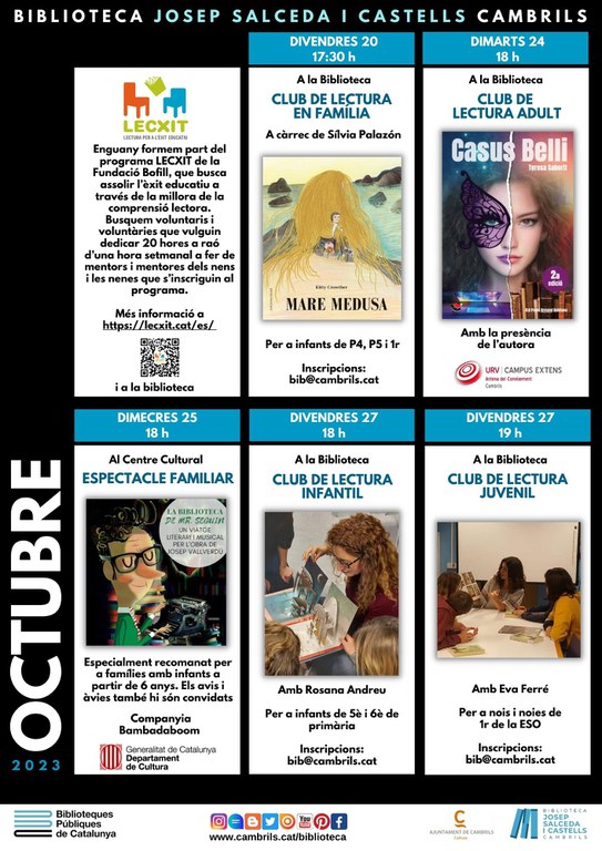 La biblioteca de Cambrils busca voluntariat per millorar la comprensió lectora dels infants.