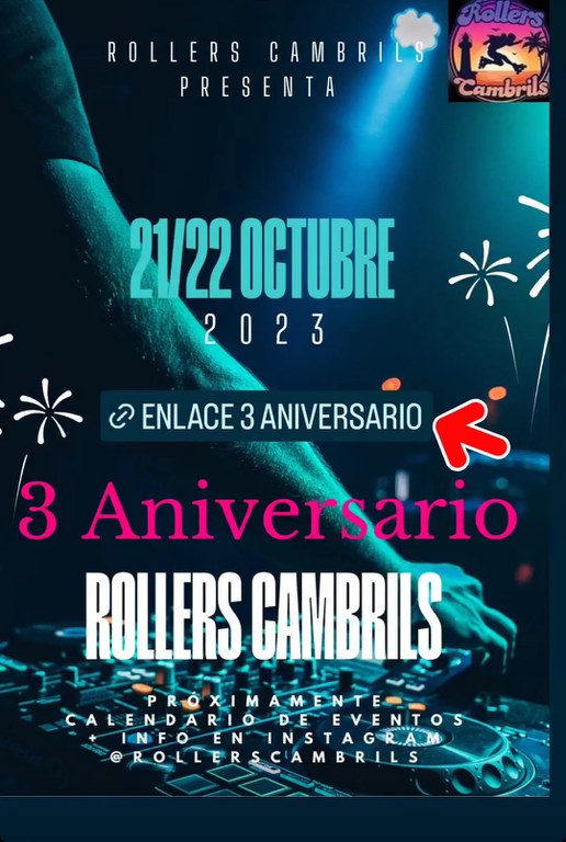 RollersCambrils celebra el seu tercer aniversari amb una festa dels patins aquest cap de setmana.