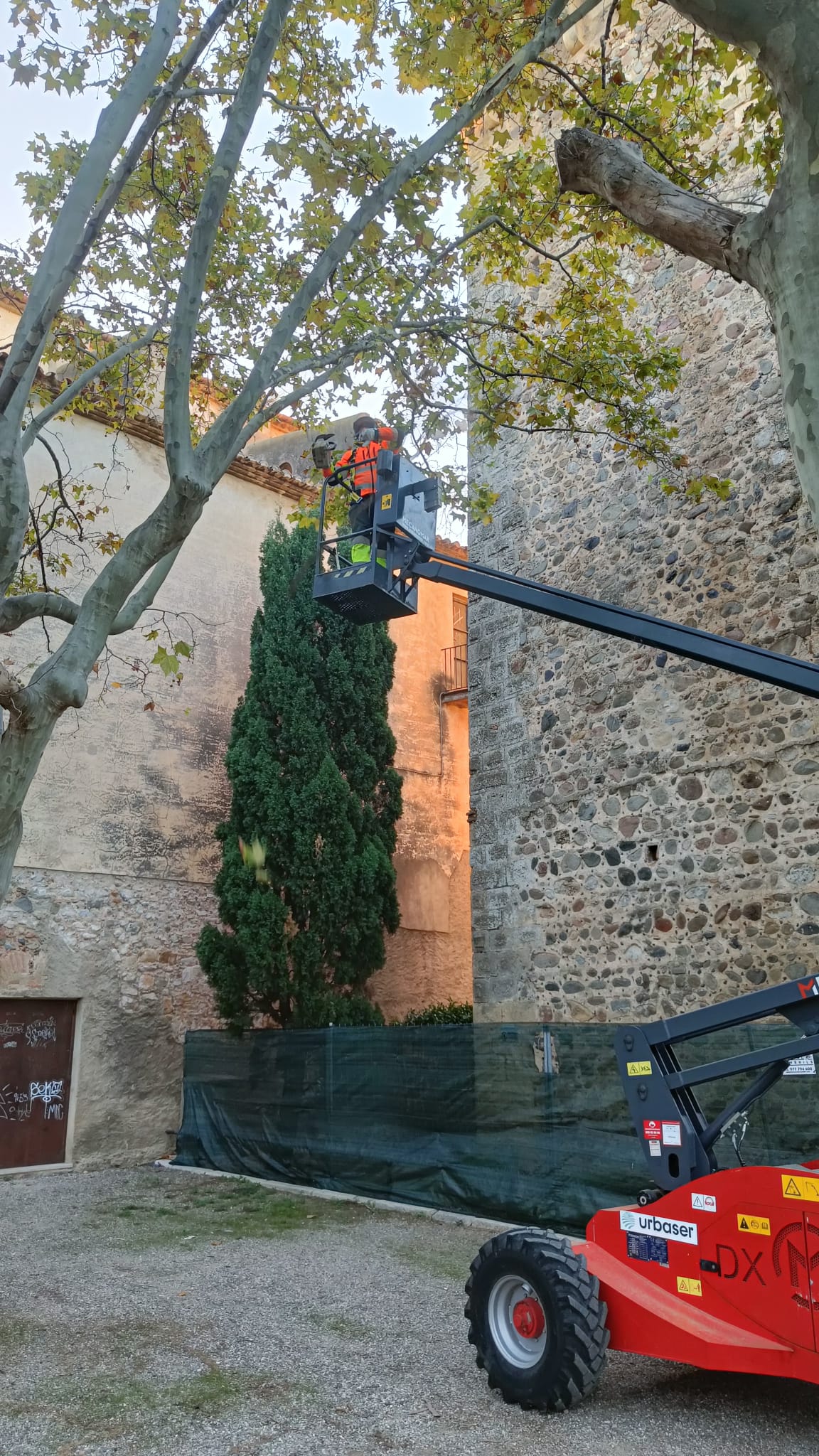 Obres de restauració de la Torre