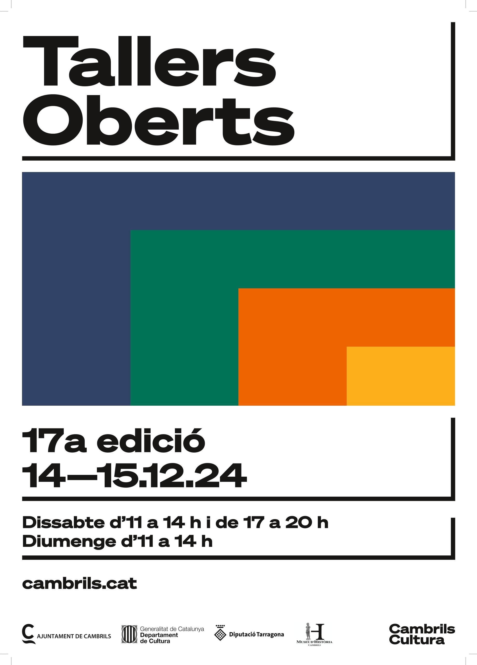 Cartell de Tallers Oberts 2024