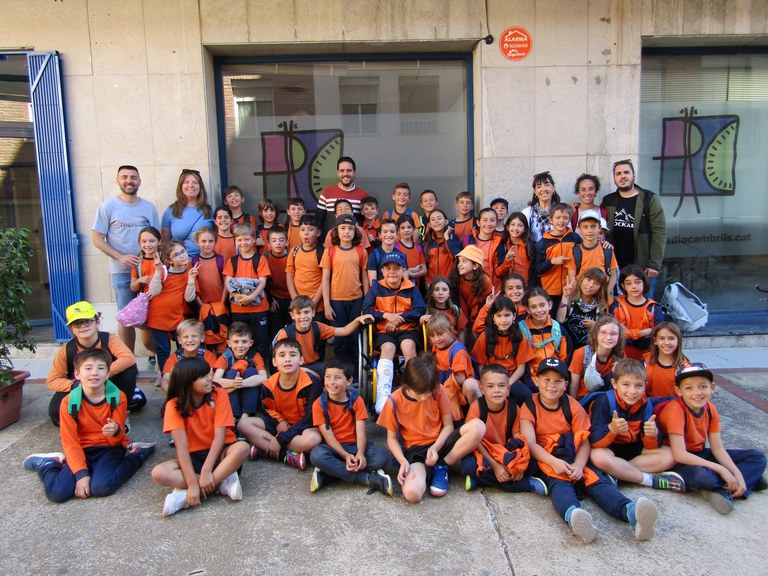 Alumnes participants al taller de Ràdio Cambrils