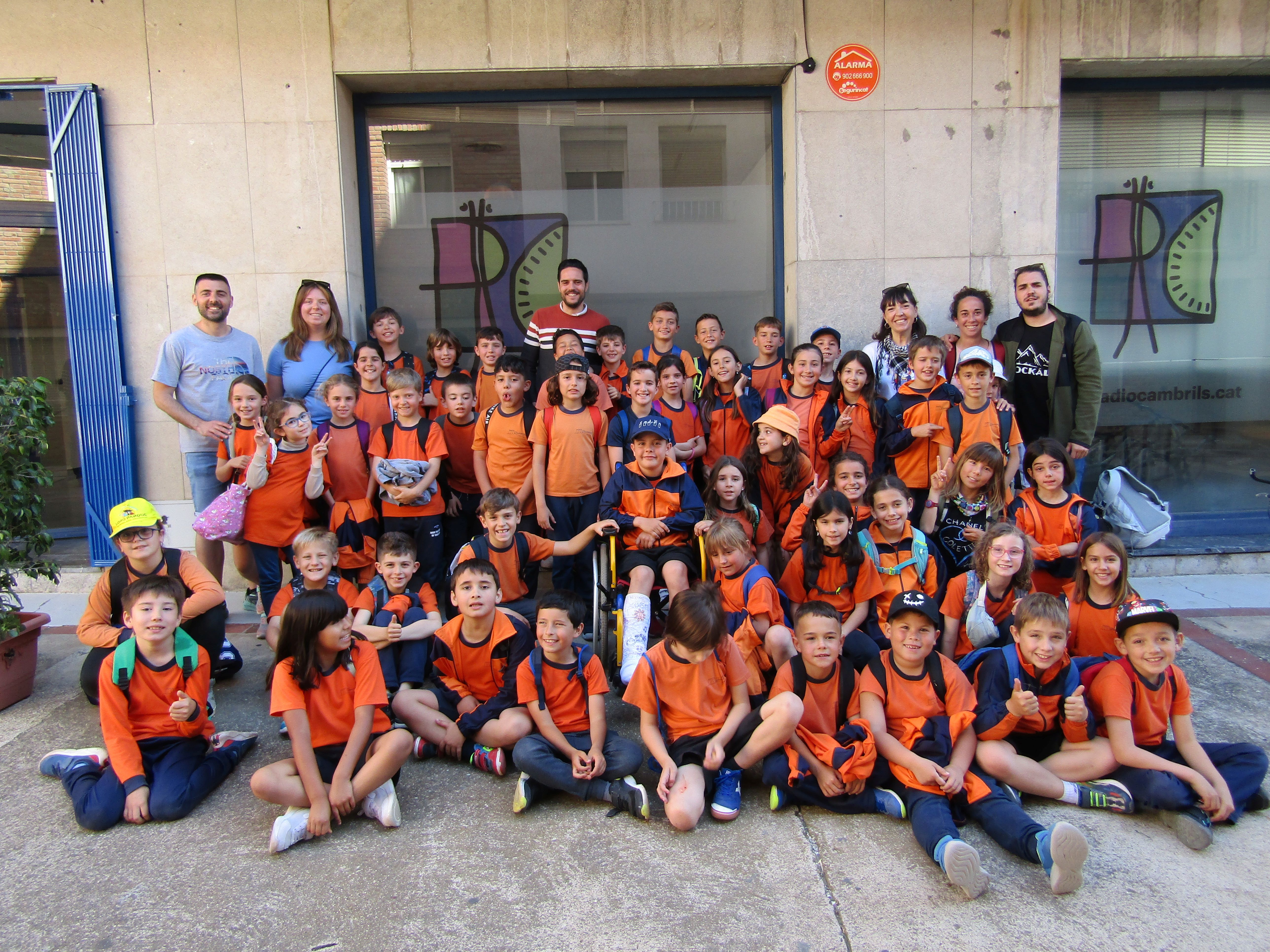 Alumnes participants al taller de Ràdio Cambrils