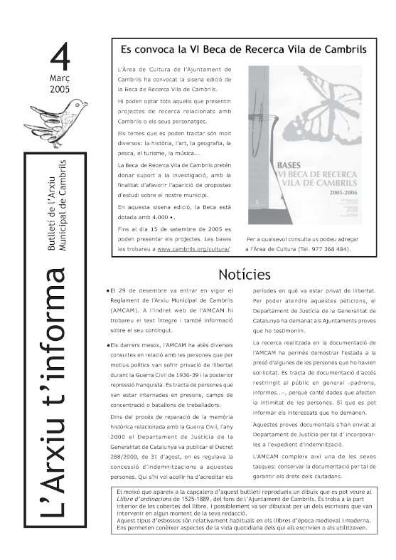 l'Arxiu t'informa 04