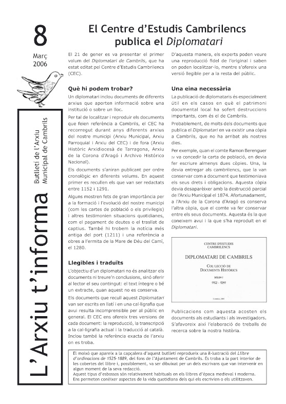 l'Arxiu t'informa 08