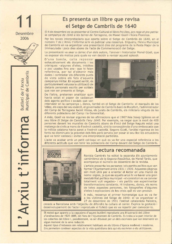 l'Arxiu t'informa 11