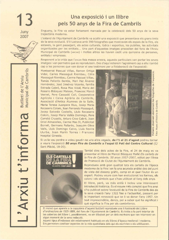 l'Arxiu t'informa 13