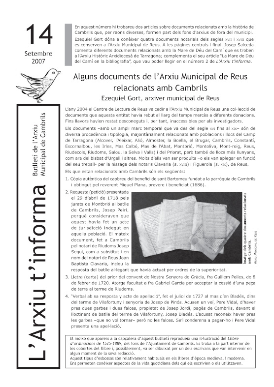 l'Arxiu t'informa 14
