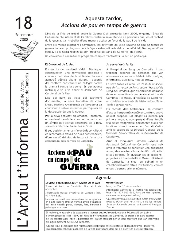 l'Arxiu t'informa 18