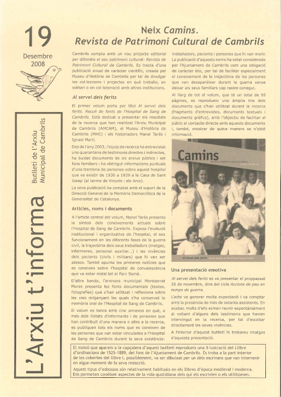 l'Arxiu t'informa 19
