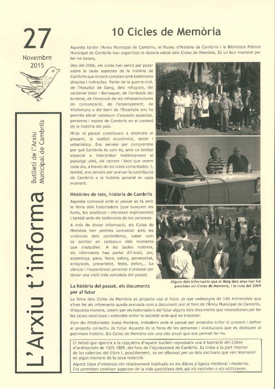 l'Arxiu t'informa 27