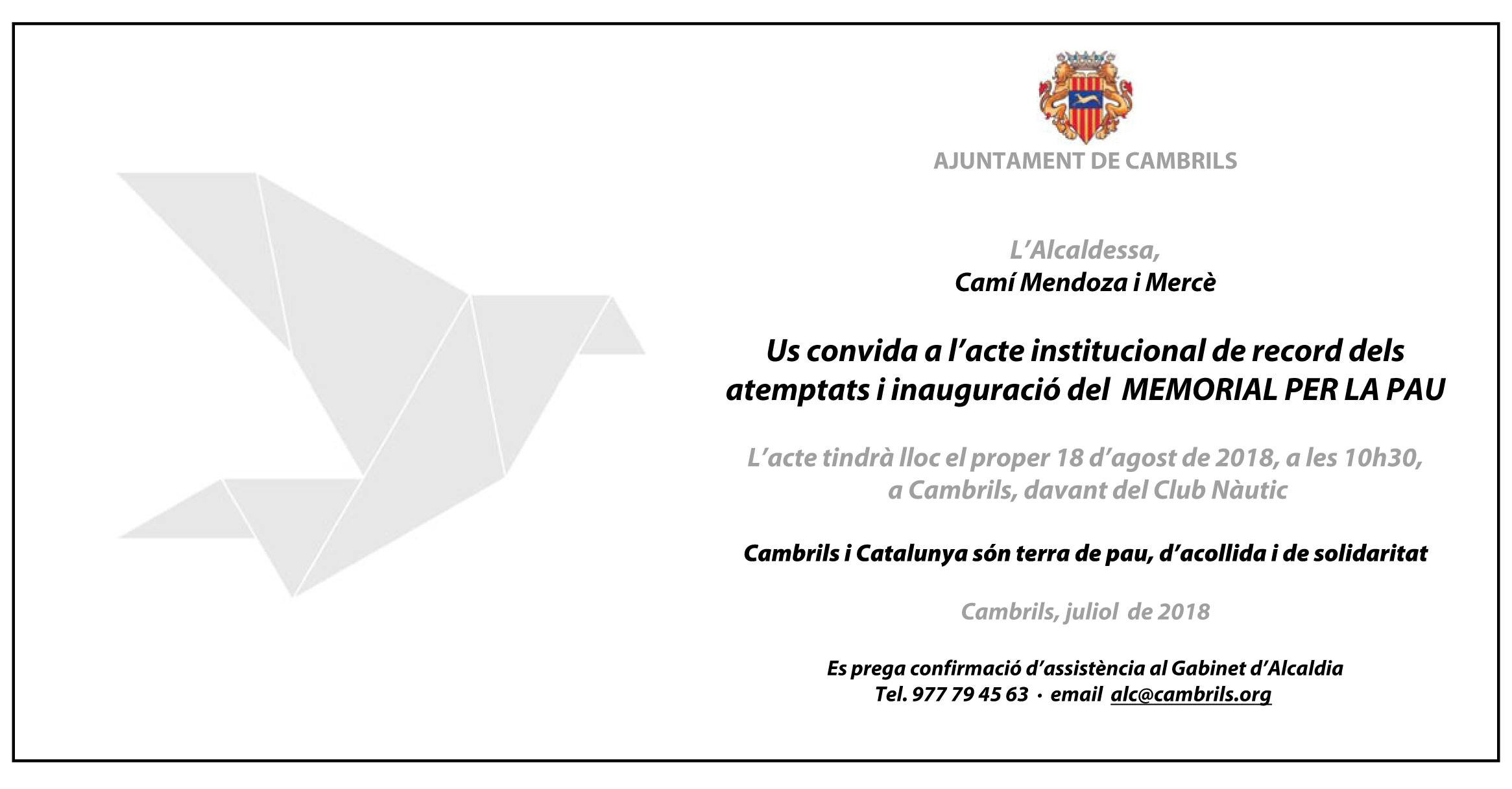 Targetó acte 18-08-2018