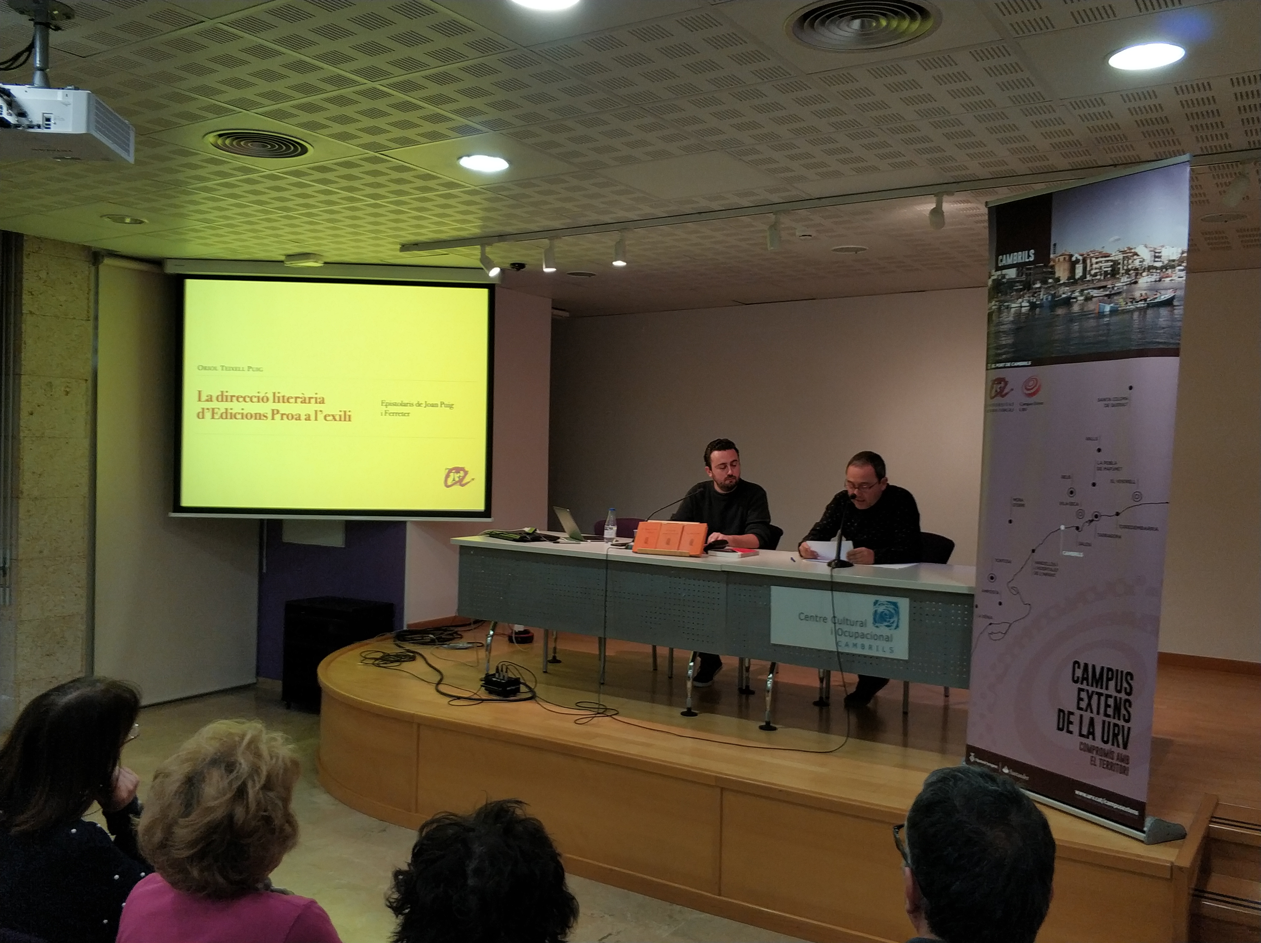 Presentació del llibre La direcció literària d'edicions Proa a l'exili d’Oriol Teixell Puig