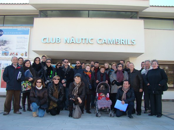 L'arribada del turisme a Cambrils -Grup que va participar a la ruta històrica "El naixement del Cambrils turístic"