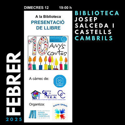 <bound method DexterityContent.Title of <Event at /fs-cambrils/cambrils/ca/serveis/biblioteca/agenda/presentacio-de-llibre-10-anys-10-contes>>.