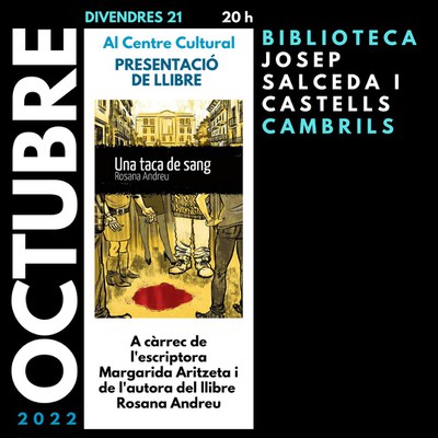 <bound method DexterityContent.Title of <Event at /fs-cambrils/cambrils/ca/serveis/biblioteca/agenda/presentacio-del-llibre-una-taca-de-sang>>.