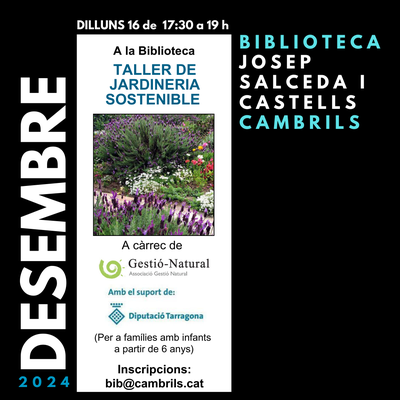 <bound method DexterityContent.Title of <Event at /fs-cambrils/cambrils/ca/serveis/biblioteca/agenda/taller-de-jardineria-sostenible>>.