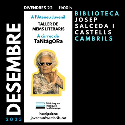 <bound method DexterityContent.Title of <Event at /fs-cambrils/cambrils/ca/serveis/biblioteca/agenda/taller-de-mems-literaris>>.