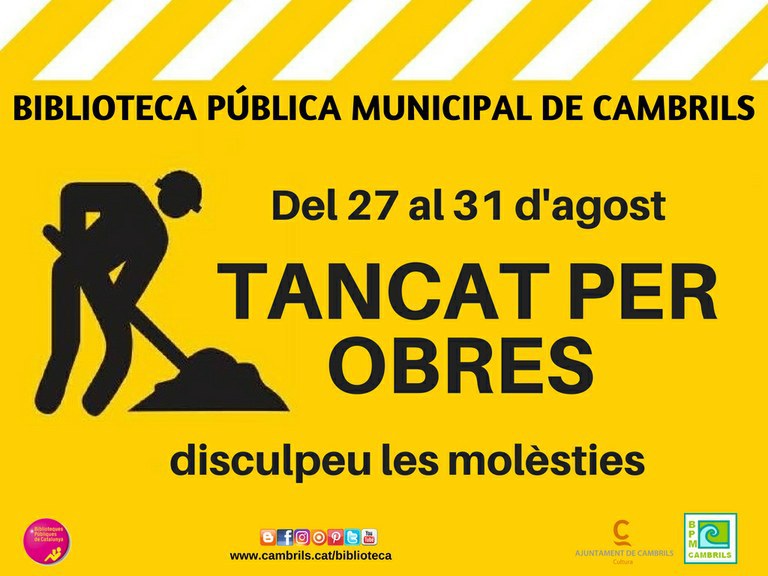 Tancament per obres.