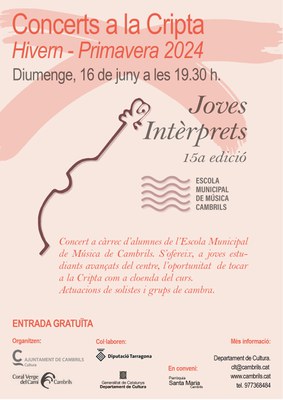 <bound method DexterityContent.Title of <Event at /fs-cambrils/cambrils/ca/serveis/cultura/agenda/joves-interpretes-a-la-cripta-15a-edicio>>.