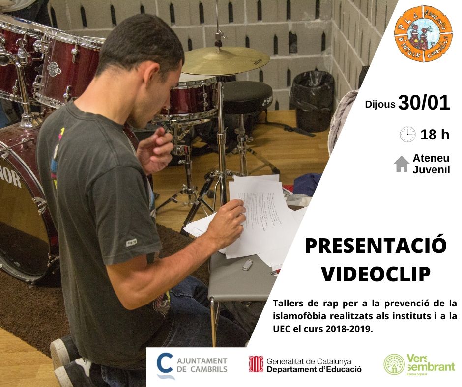 Taller de rap _ Cartell Presentació