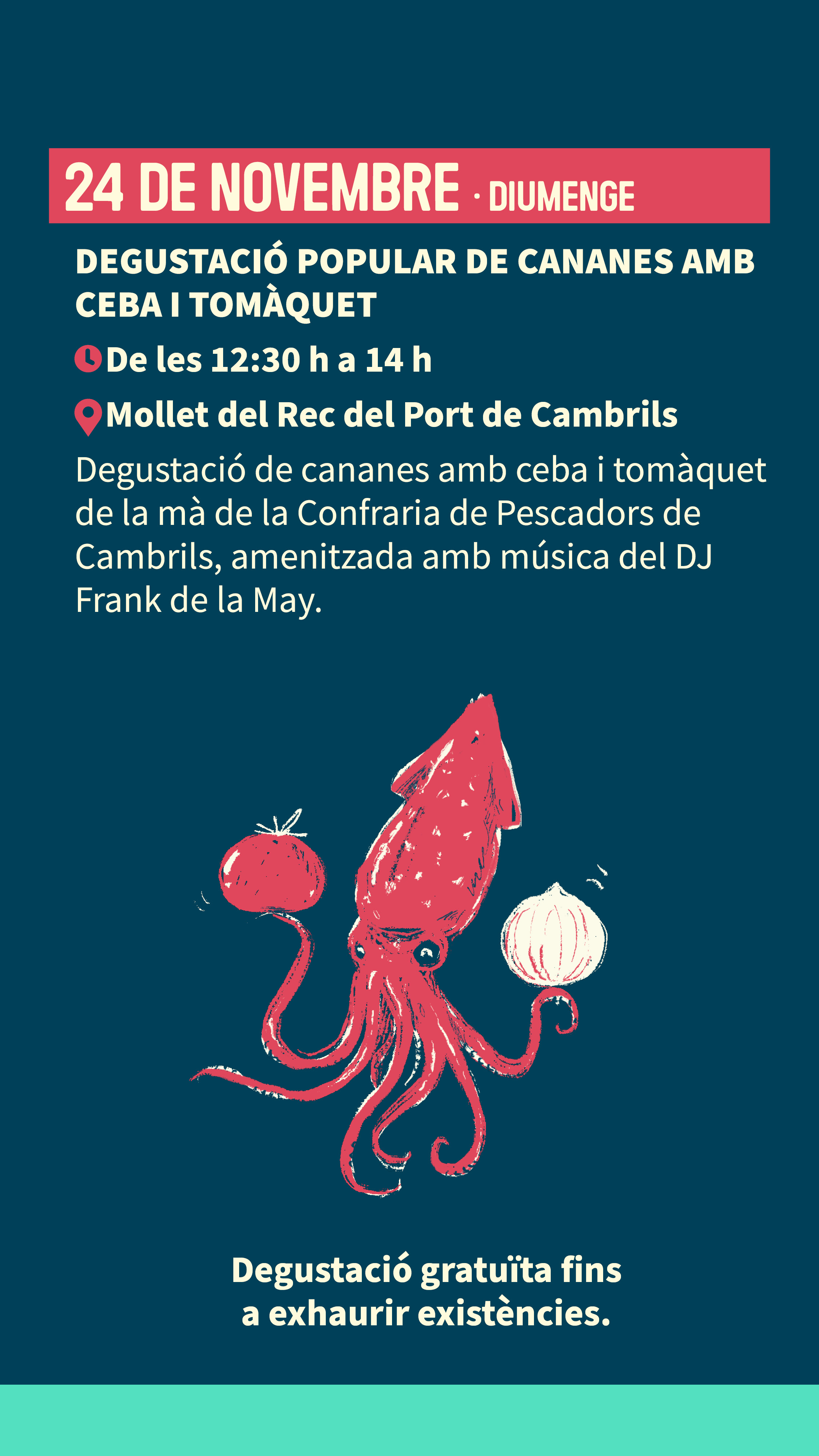 Degustació cananes amb tomàquet