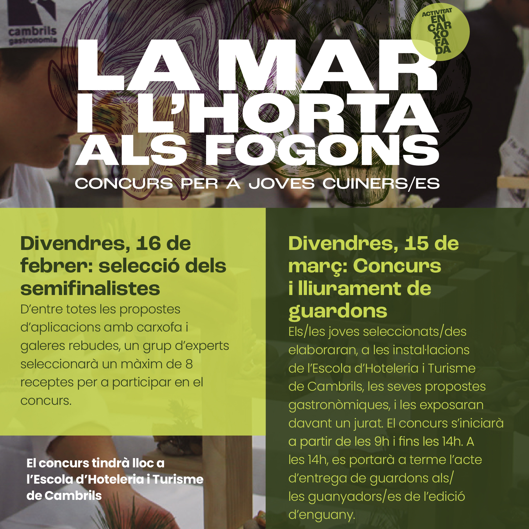 Concurs La Mar i l'Horta als fogons per a joves cuiners/es