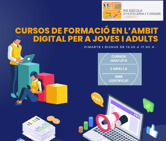 Cursos de capacitació digital per a joves i adults -inscripcions del 6 al 13 de novembre.
