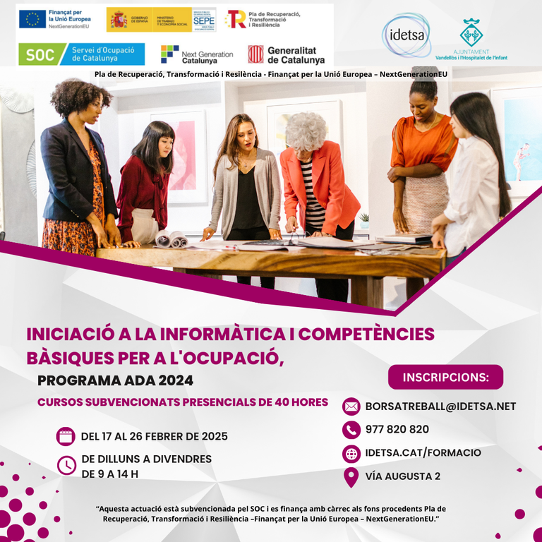 cartell ADA inf ocupació