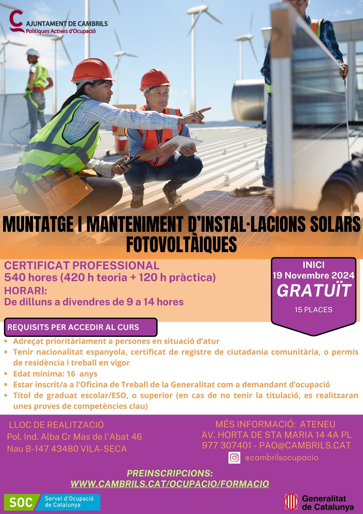 cartell fotovoltaica