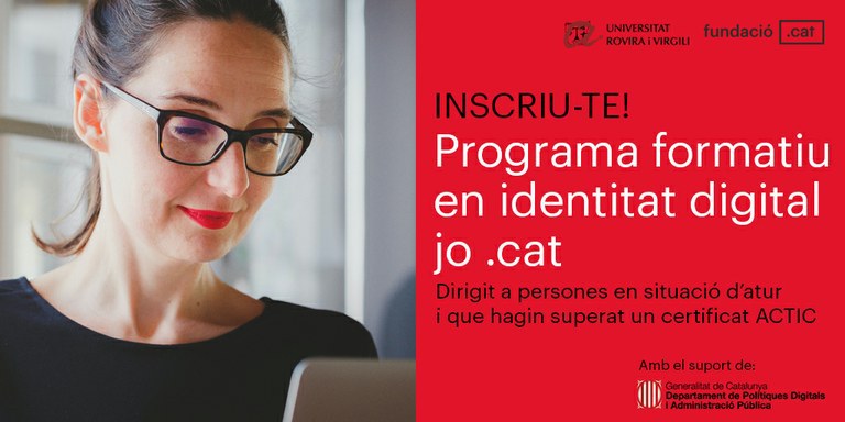 Programa formatiu gratuït dirigit persones amb certificat ACTIC en situació d’atur.